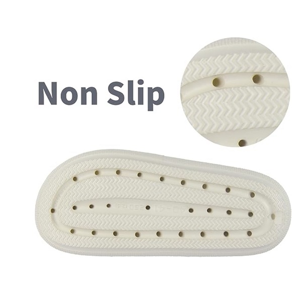 Slides for Women/ Men Double Buckle Adjustable Thick Sole Pillow Slippers - Picture 5 of 6